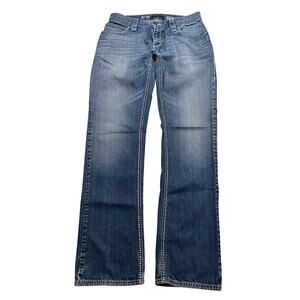 INC International Concepts Berlin Slim Straight Jeans 32x34 Blue Denim Y2K boho